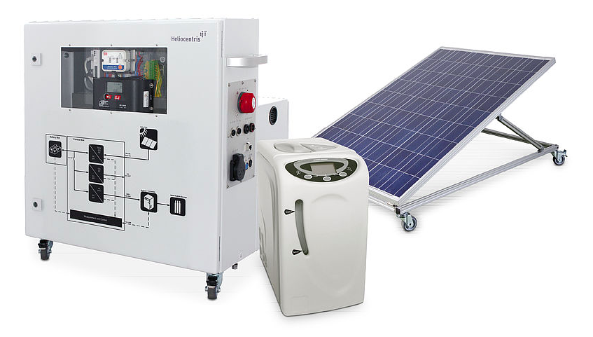 Hydrogen Energy Storage. Solar Panel-based Electrolyzer device. Hi-Tech Scientific SF-73. Energy SF.